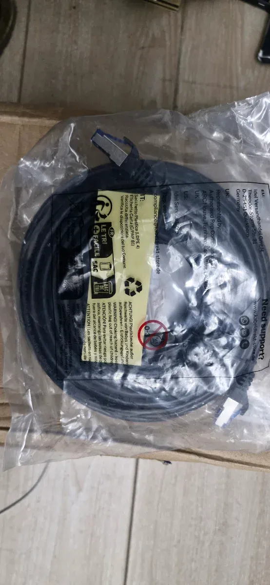 Cable Ethernet KabelDirekt Cat 6 15m(Nuevo)