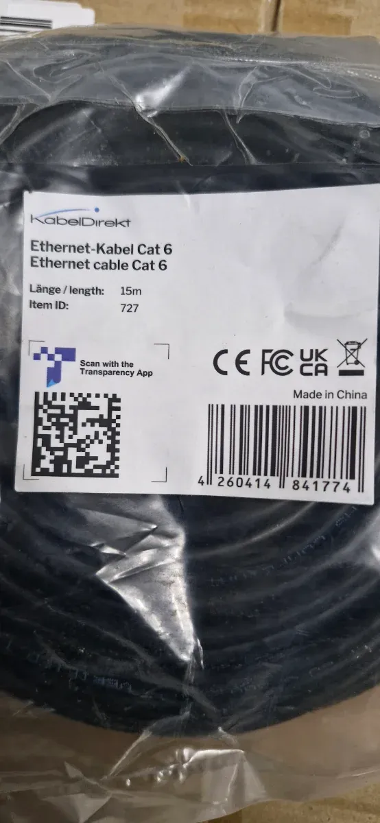 Cable Ethernet KabelDirekt Cat 6 15m(Nuevo)