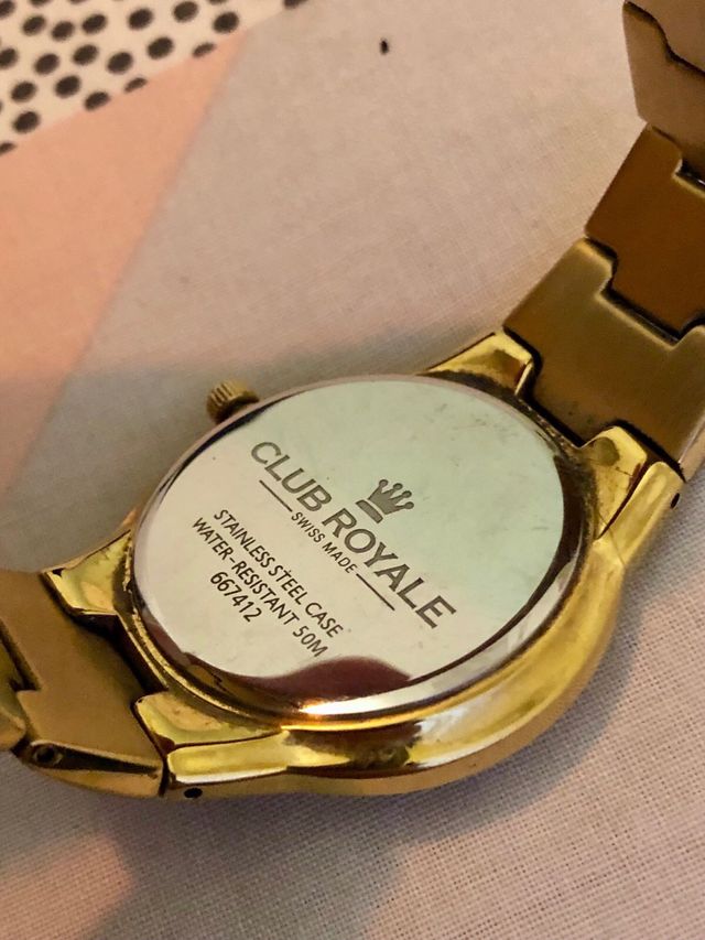 Reloj Club Royale oro de primera ley