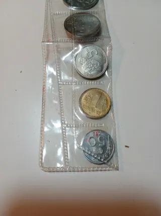 Conjunto 6 monedas España 82