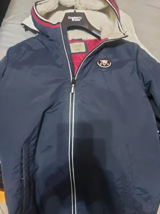 Giubbotto ragazzo OVS blu con cappuccio