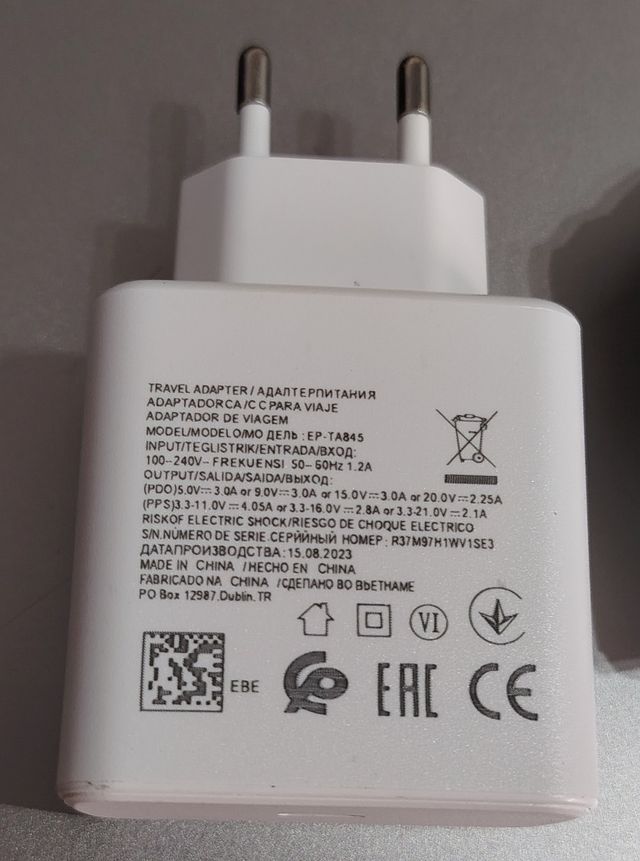 Cargador Compatible Samsung 45W EPDG977 USBC Cable