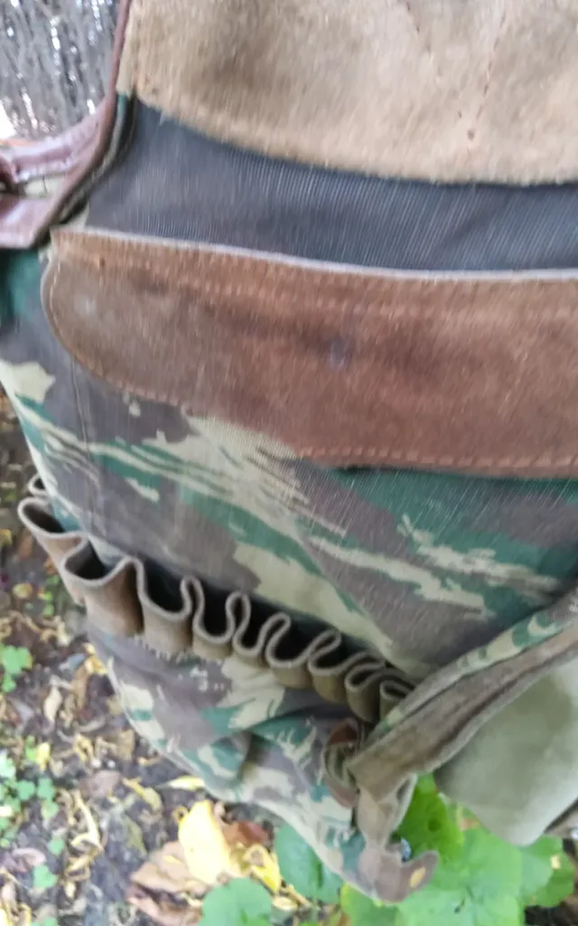 Chaleco de caza vintage camuflaje