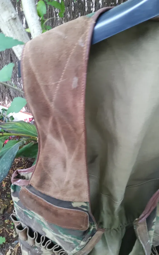 Chaleco de caza vintage camuflaje