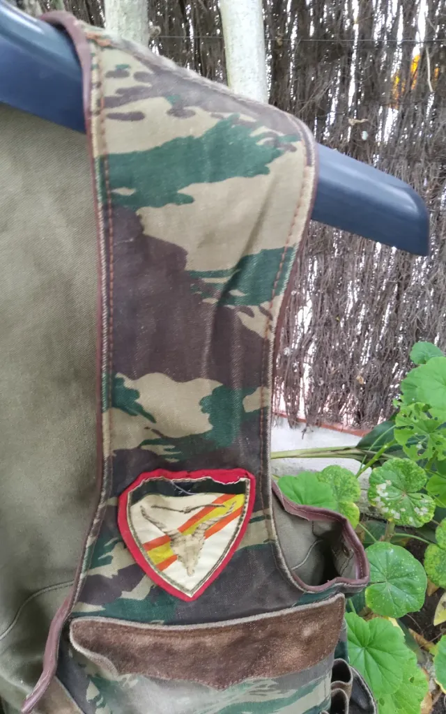 Chaleco de caza vintage camuflaje