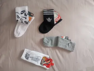 Pack 4 pares calcetines Nike, Adidas, Jordan