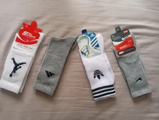 Pack 4 pares calcetines Nike, Adidas, Jordan