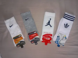 Pack 4 pares calcetines Nike, Adidas, Jordan