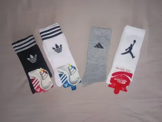 Pack 4 pares calcetines Nike, Adidas, Jordan