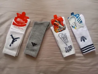 Pack 4 pares calcetines Nike, Adidas, Jordan