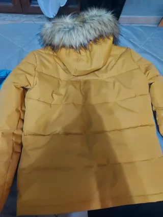 Cappotto uomo giallo con cappuccio