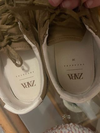 Deportivas Zara Beige/Marrón