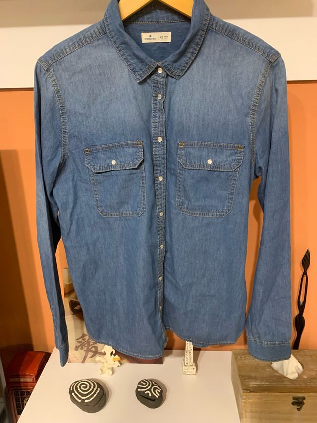 Camisa vaquera Springfield mujer Talla XL
