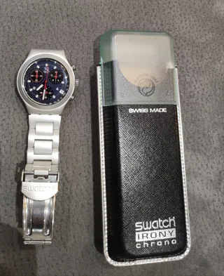Swatch Irony Chrono Blu/Argento