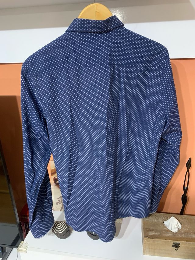 Camisa DI-BYE azul estampada Talla L