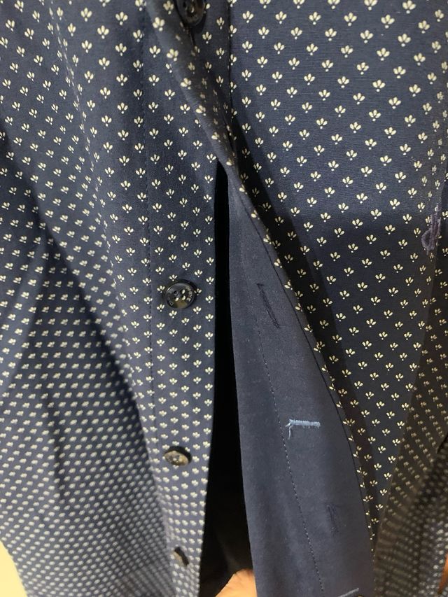 Camisa DI-BYE azul estampada Talla L