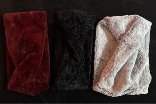 3 Bufanda circular de pelo sintético