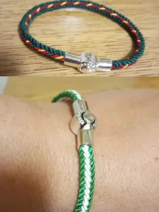 Lote 2 Pulseras Trenzadas Cierre Magnético