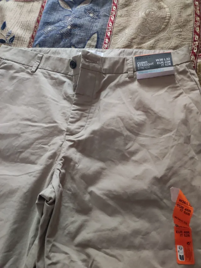 Pantalones Chinos Beige Talla L - Nuevos con etiqu