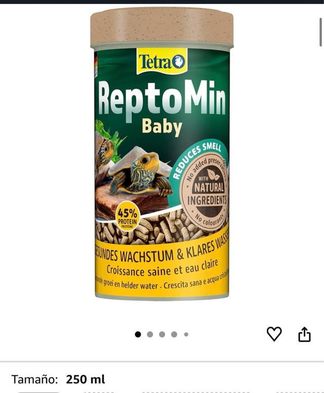 Alimentazione per tartarughe Tetra Reptomin Baby 250ml