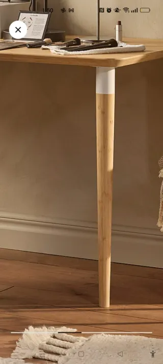 Pata de mesa de bambú y madera