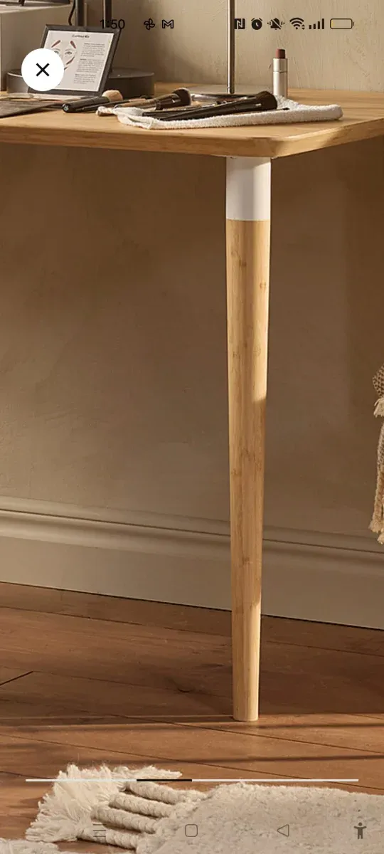 Pata de mesa de bambú y madera