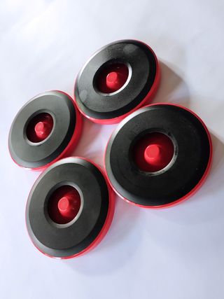 Cenicero Teide Rojo Negro Vintage Flamagas 70s