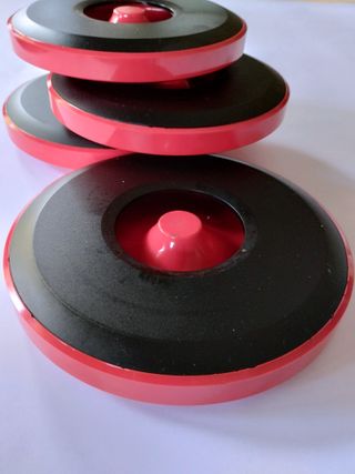 Cenicero Teide Rojo Negro Vintage Flamagas 70s