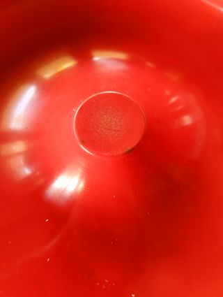 Cenicero Teide Rojo Negro Vintage Flamagas 70s