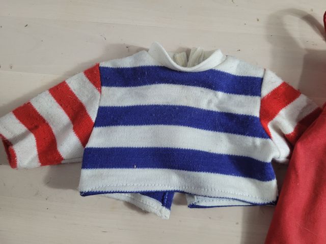 conjunto muñeco nenuco años 80 peto rojo camiseta