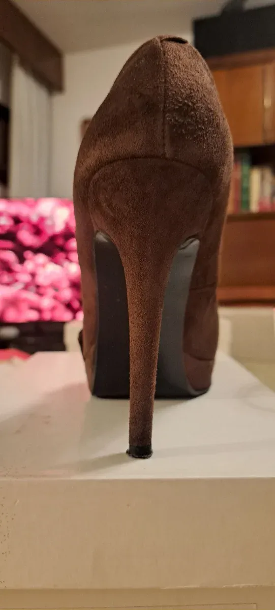 Zapato tacón Angari marrón talla 37