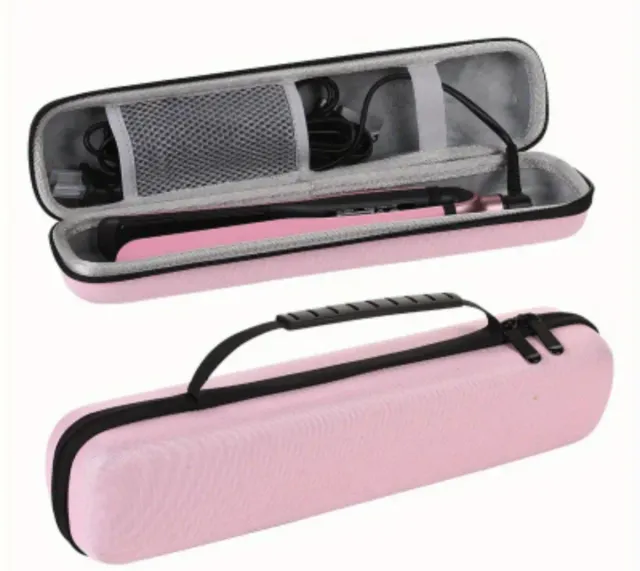 Funda para plancha de pelo rosa