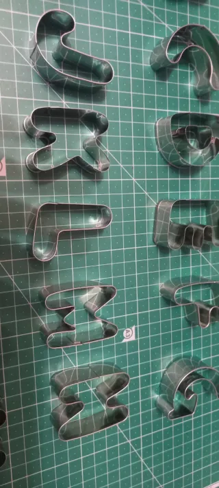 Moldes Cortadores Letras y Números Acero