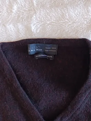 Jersey Zara Hombre Talla L Lana Extra Fina