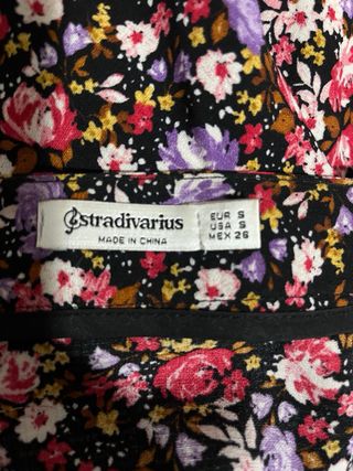 Falda estampada flores mujer