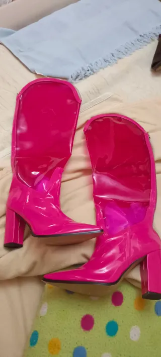 Botas tacón alto 11cm , pie 27 cm, talla 43