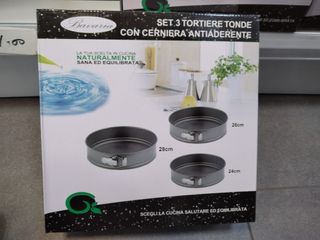 Set 3 Tortiere Tonde con Cerniera