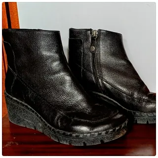 Botines 37 piel Geox negros talla 37