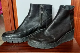 Botines 37 piel Geox negros talla 37