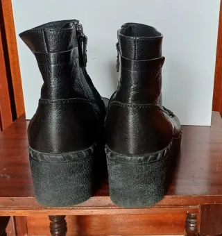 Botines 37 piel Geox negros talla 37