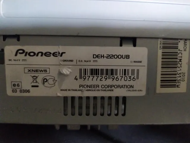 Radio CD Pioneer USB