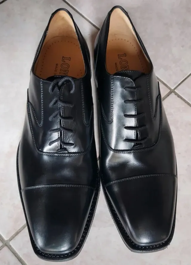 Scarpe eleganti LONDON uomo N.45 nere nuove