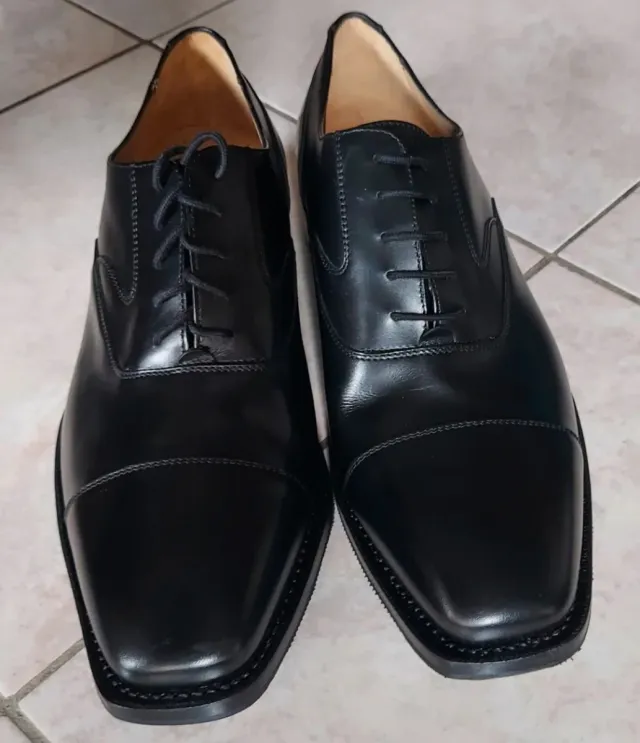 Scarpe eleganti LONDON uomo N.45 nere nuove