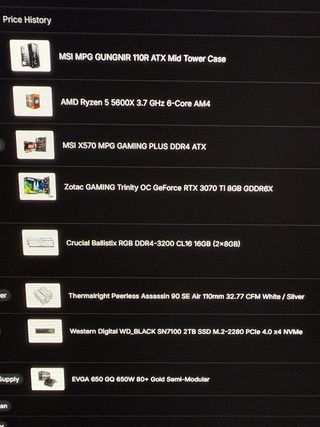 PC Gaming RTX 3070ti Ryzen 5600X 16GB RAM