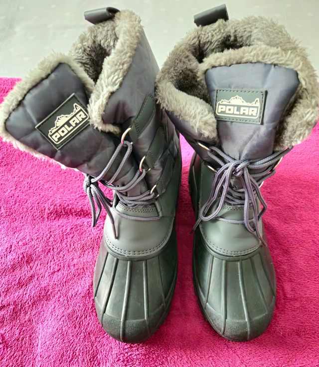 Botas de Nieve Polar Impermeables Talla 38