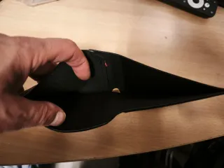 Cartera de piel marrón