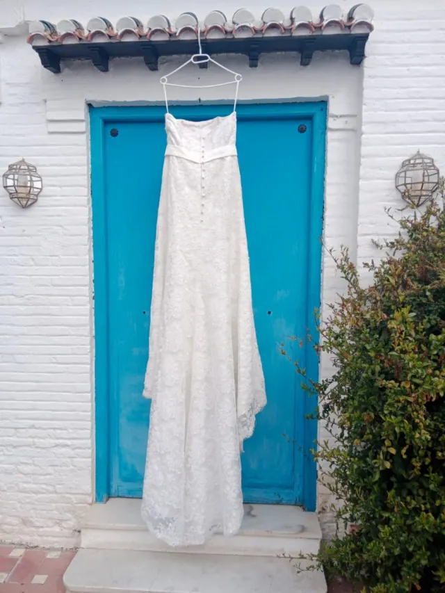 Vestido de Novia Blanco Encaje
