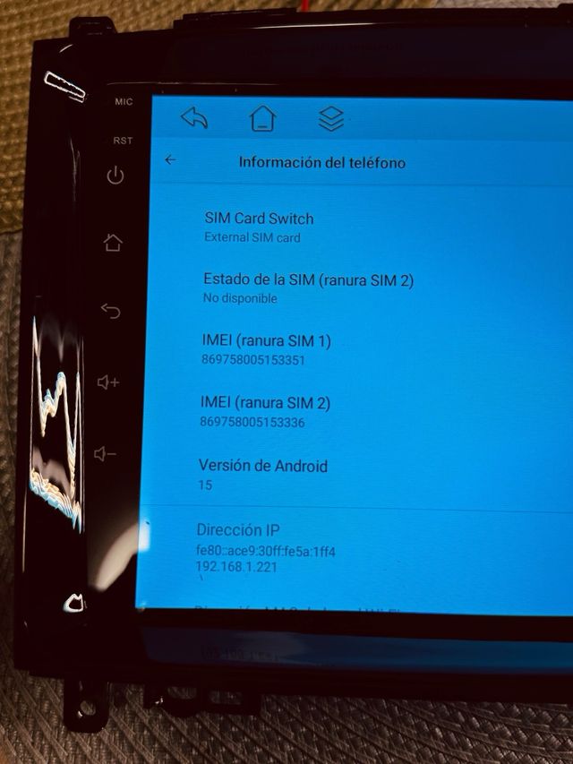 Pantalla Android para Coche