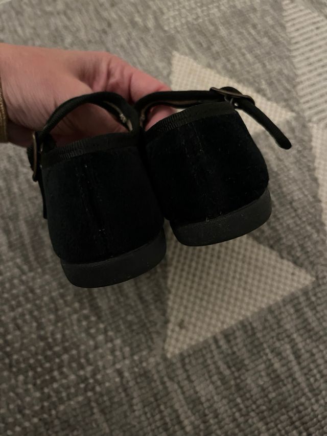 Merceditas terciopelo negro