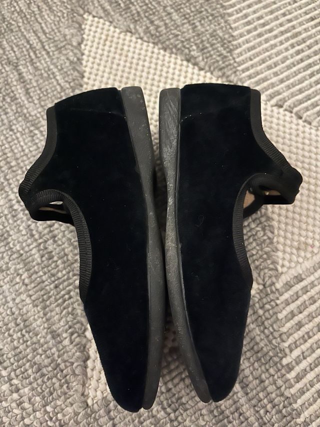 Merceditas terciopelo negro